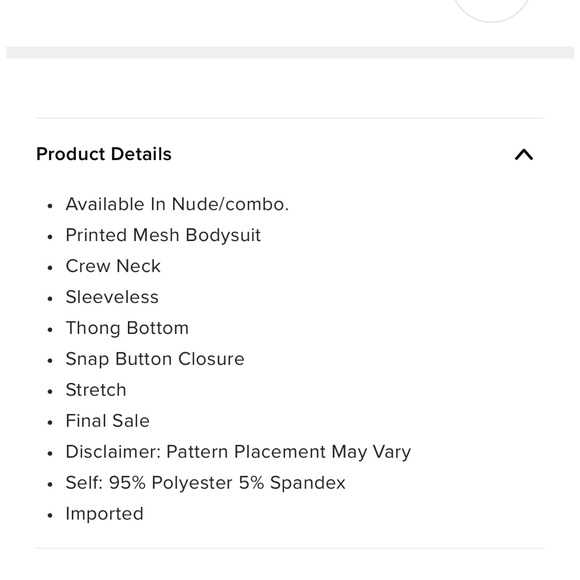 Divine art mesh body suit - Picture 5 of 5